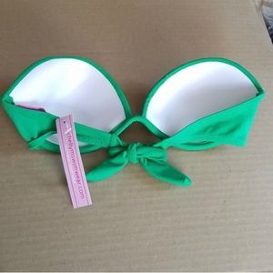 Strapless Push-Up Bandeau Bikini Top with Underwire